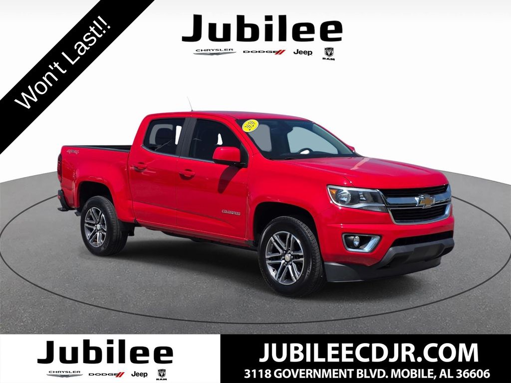Red Hot 2020 Chevrolet Colorado LT Crew Cab 4WD Pickup Truck Four-Wheel Drive 8-Speed Automatic