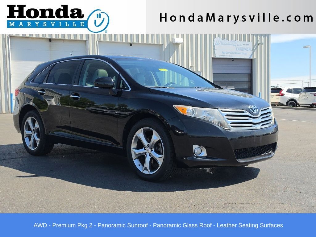 Black 2009 Toyota Venza SUV / Crossover All-Wheel Drive 6-Speed Automatic Overdrive