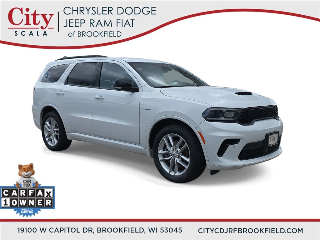 White Knuckle Clearcoat 2025 Dodge Durango R/T Plus AWD SUV / Crossover All-Wheel Drive 8-Speed Automatic