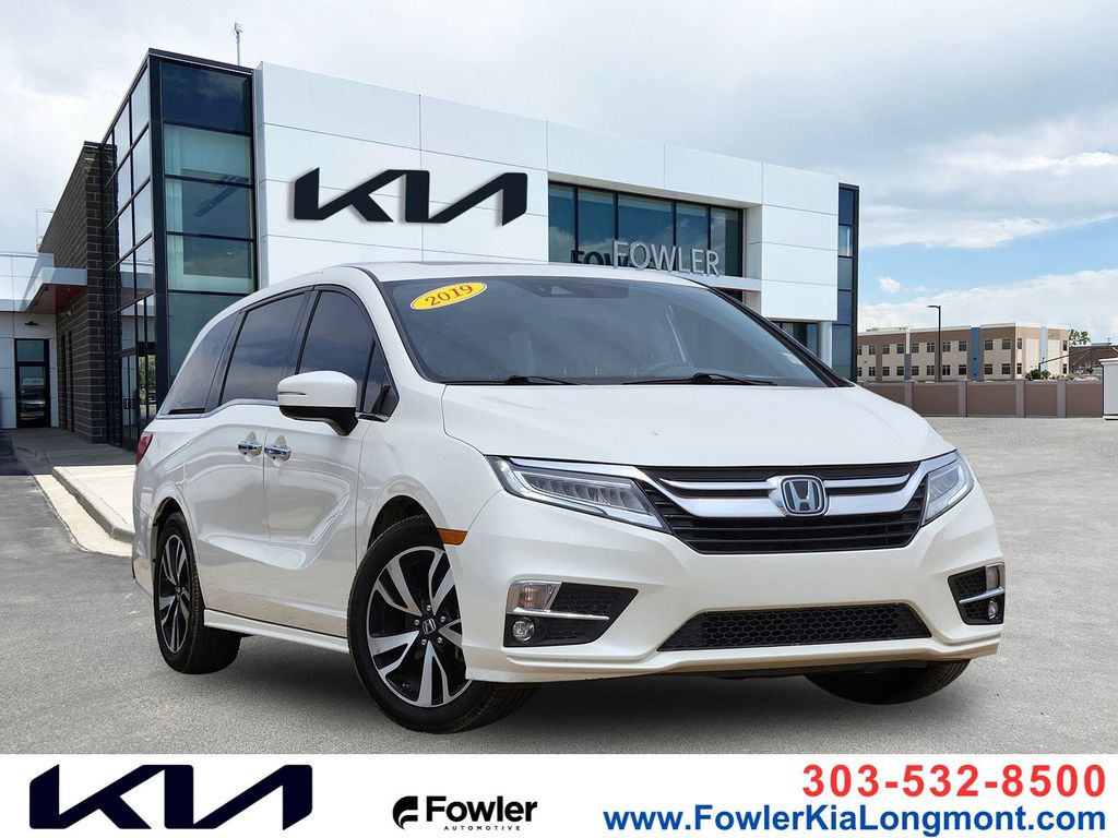 White Diamond Pearl 2019 Honda Odyssey Elite FWD Minivan Front-Wheel Drive Automatic