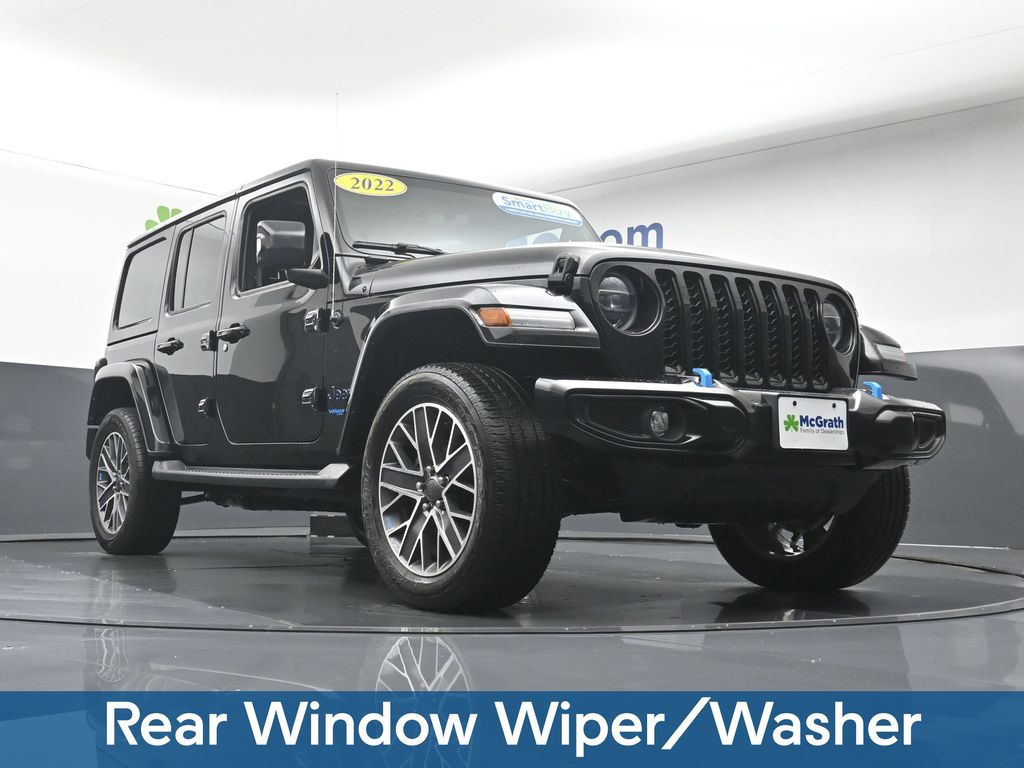 Used 2022 Black Jeep Unlimited Sahara High Altitude 4xe image 28