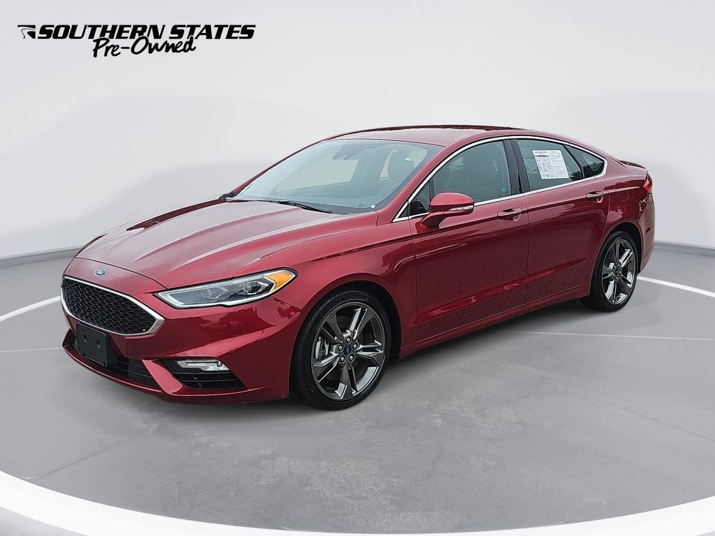 Ruby Red Metallic 2017 Ford Fusion Sedan All-Wheel Drive 6-Speed Automatic