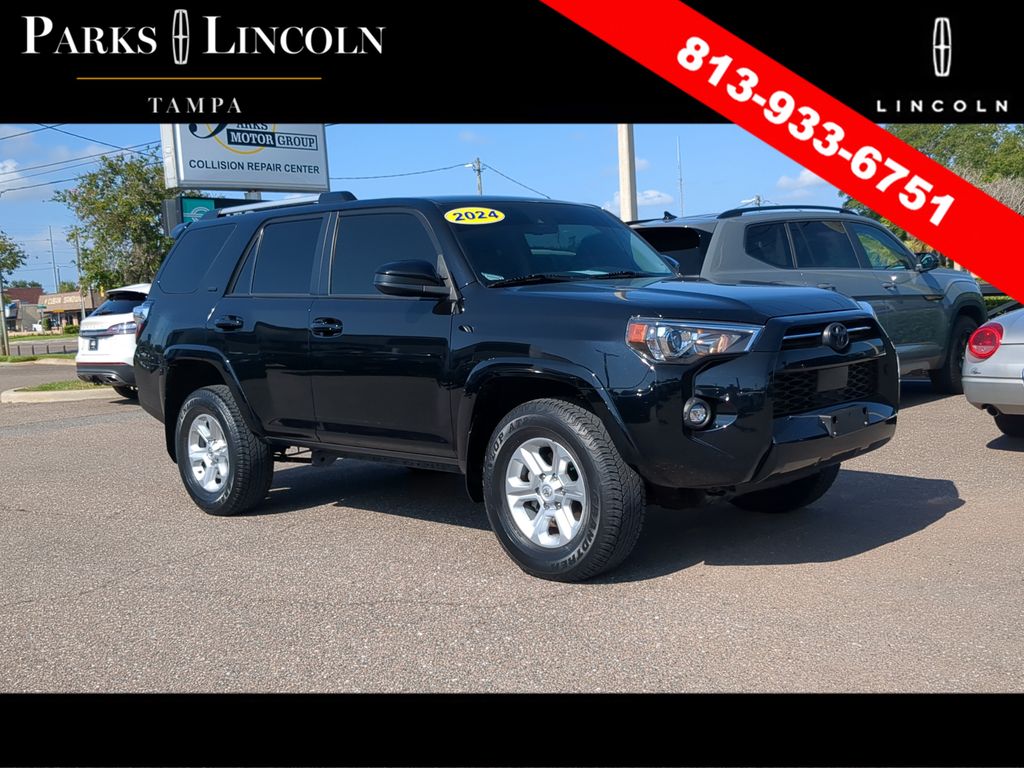 Midnight Black Metallic 2024 Toyota 4Runner SUV / Crossover Four-Wheel Drive 5-Speed Automatic