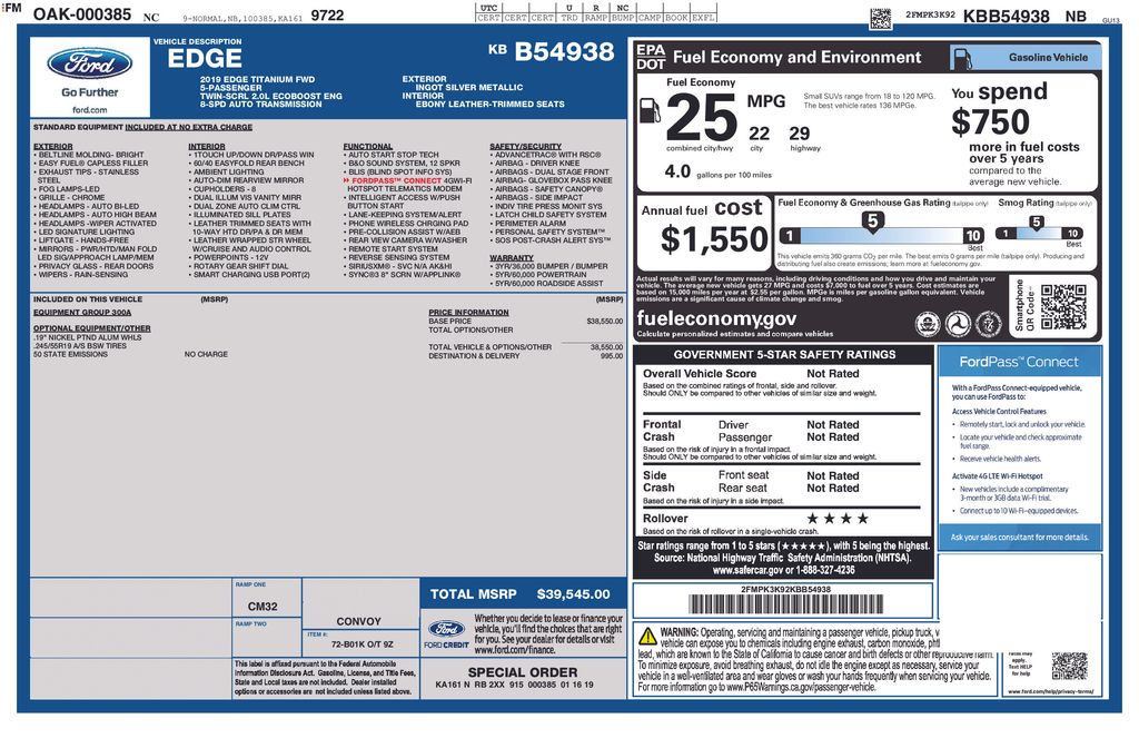 Used 2019 Silver Ford Titanium image 2