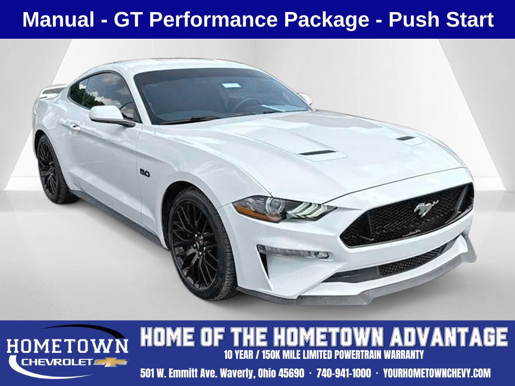 Oxford White 2020 Ford Mustang Coupe Rear-Wheel Drive 6-Speed Manual