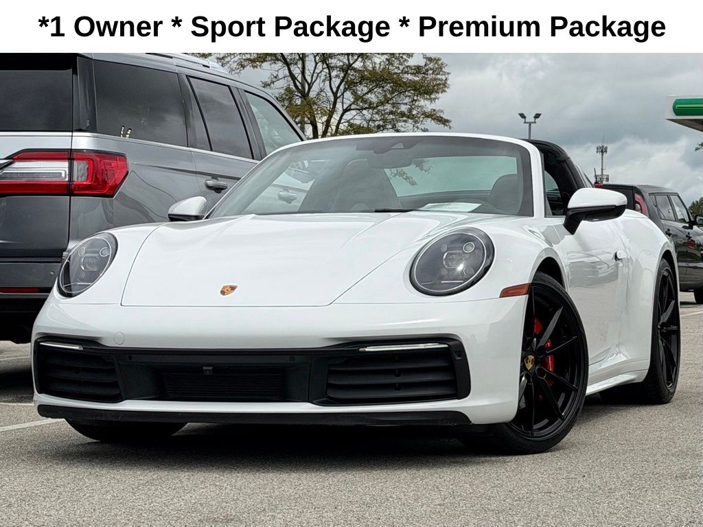 White 2023 Porsche 911 Convertible All-Wheel Drive 8-Speed Automatic