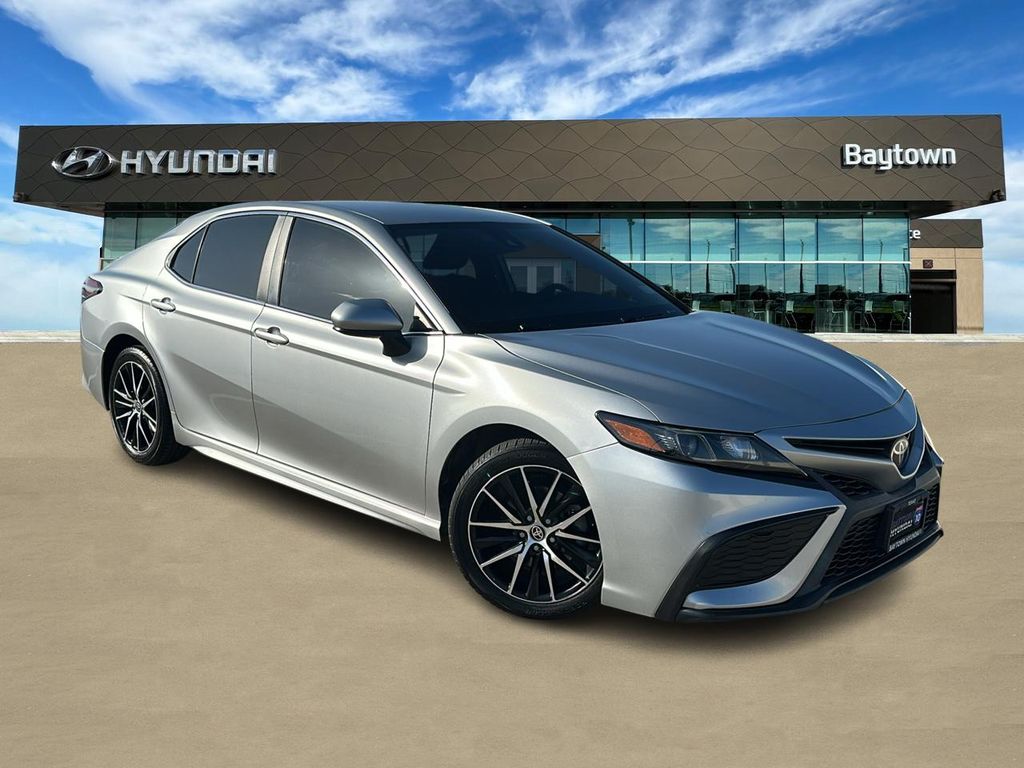 2021 Toyota Camry SE Silver at DeMontrond Gulf Freeway