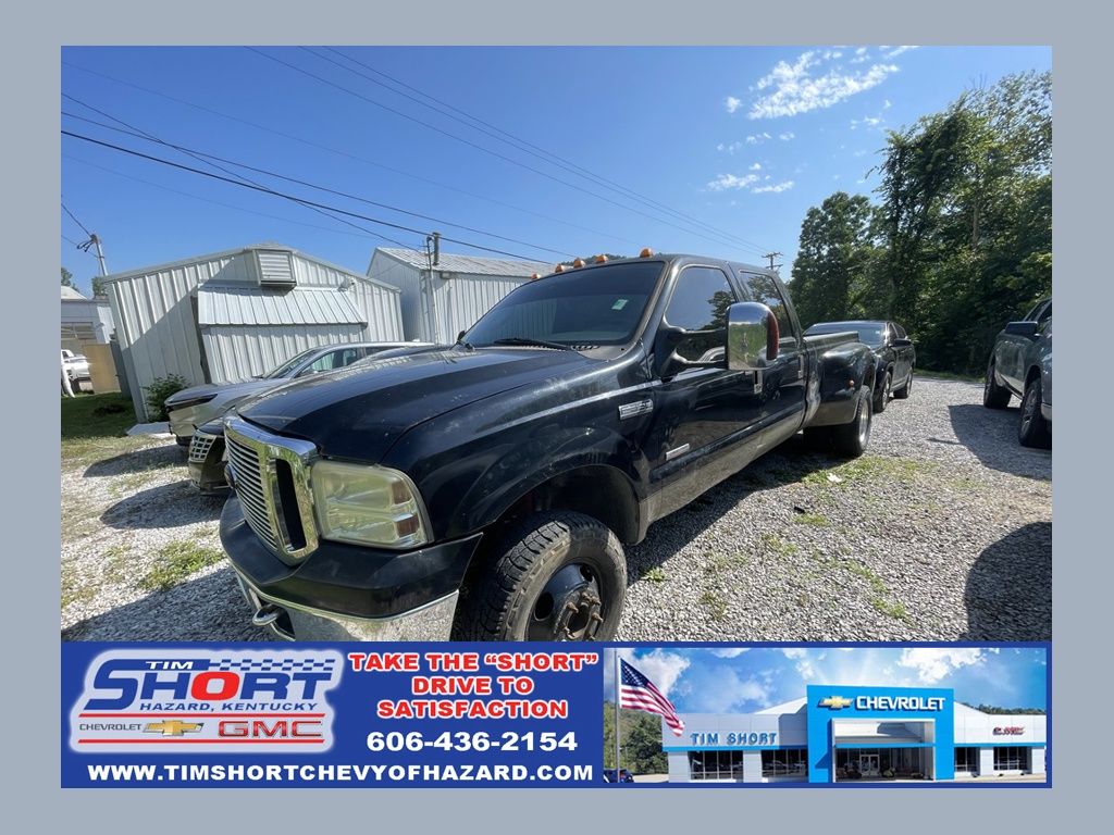 Blue 2006 Ford F-350 Super Duty Pickup Truck Four-Wheel Drive 5-Speed Automatic Overdrive