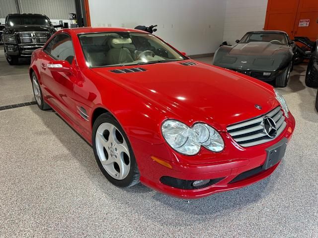 Red 2005 Mercedes-Benz SL-Class Convertible Rear-Wheel Drive 7-Speed Automatic Overdrive