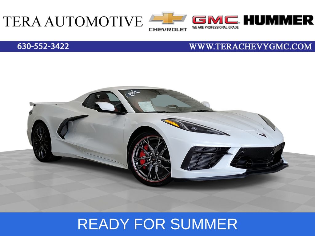 Arctic White 2025 Chevrolet Corvette Convertible Rear-Wheel Drive 8-Speed Dual Clutch