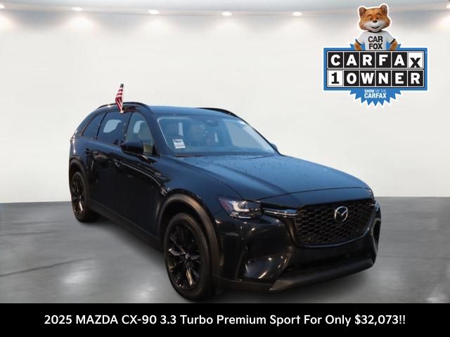 Jet Black Mica 2025 Mazda CX-90 3.3 Turbo Premium Sport AWD SUV / Crossover All-Wheel Drive 8-Speed Automatic