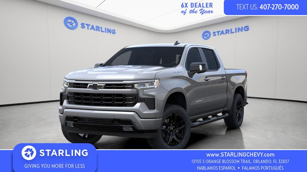 Sterling Gray Metallic 2026 Chevrolet Silverado 1500 Pickup Truck Four-Wheel Drive Automatic
