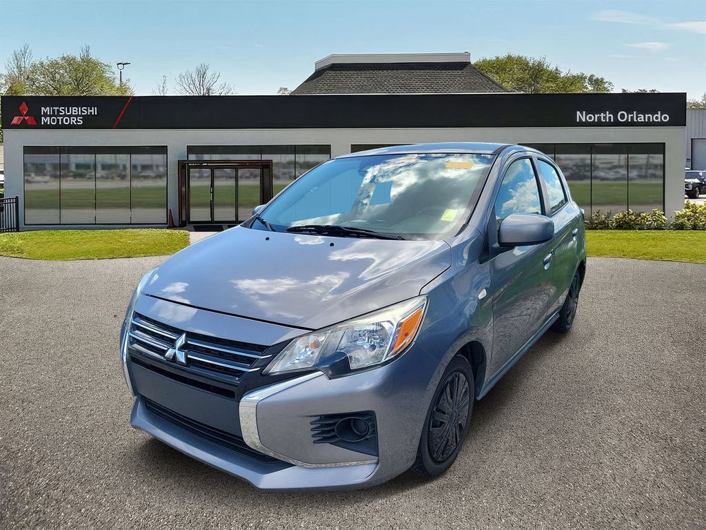 Starlight Silver Metallic 2021 Mitsubishi Mirage Hatchback Front-Wheel Drive Continuously Variable Transmission