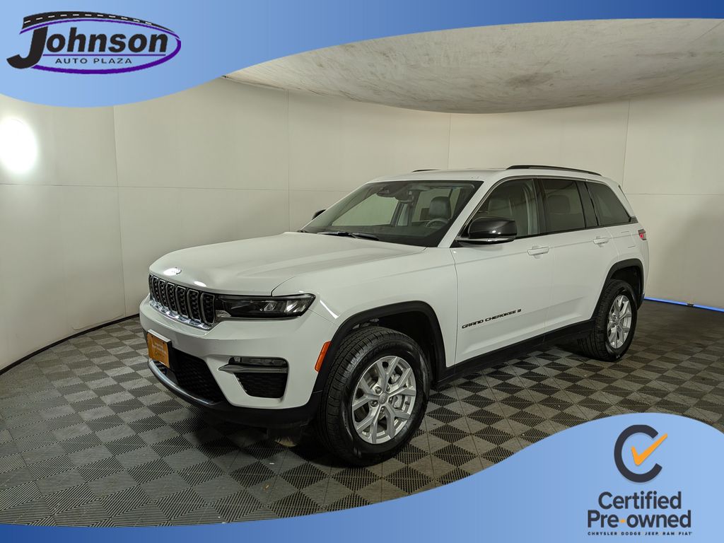 Bright White Clearcoat 2023 Jeep Grand Cherokee Limited 4WD SUV / Crossover Four-Wheel Drive 8-Speed Automatic