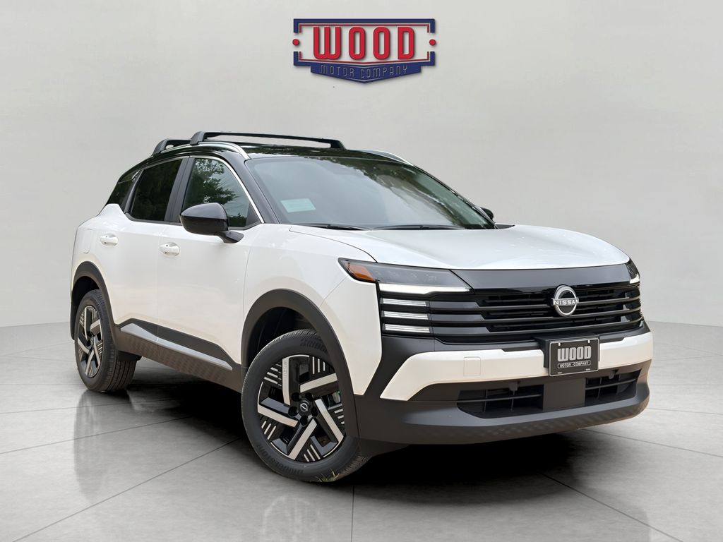Aspen White/Super Black 2026 Nissan Kicks SUV / Crossover Front-Wheel Drive Continuously Variable Transmission
