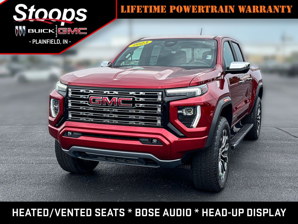 Volcanic Red Tintcoat 2023 GMC Canyon Pickup Truck Four-Wheel Drive 8-Speed Automatic