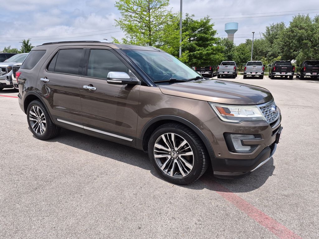 Caribou Metallic 2016 Ford Explorer Platinum 4WD SUV / Crossover All-Wheel Drive 6-Speed Automatic