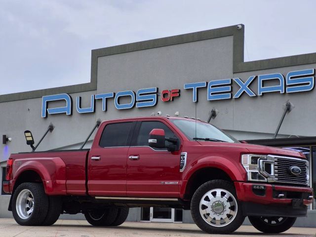 Rapid Red Metallic Tinted Clearcoat 2020 Ford F-450 Super Duty Limited Crew Cab LB DRW 4WD Pickup Truck Four-Wheel Drive Automatic