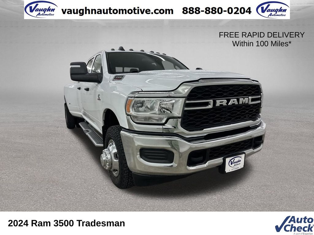 Bright White Clearcoat 2024 RAM 3500 Pickup Truck Four-Wheel Drive 6-Speed Automatic