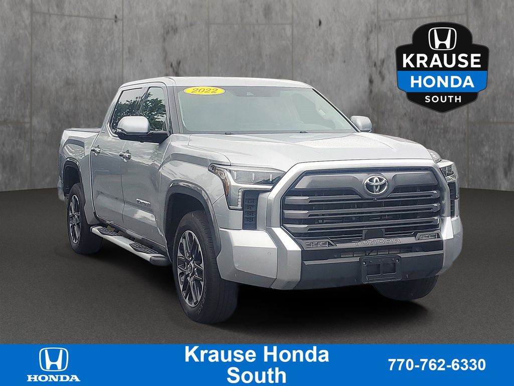 Celestial Silver Metallic 2022 Toyota Tundra Pickup Truck Four-Wheel Drive Automatic
