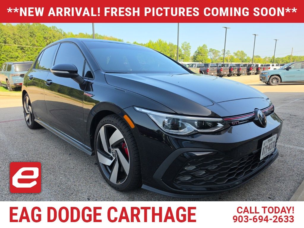 Black 2024 Volkswagen Golf GTI Hatchback Front-Wheel Drive 7-Speed Dual Clutch