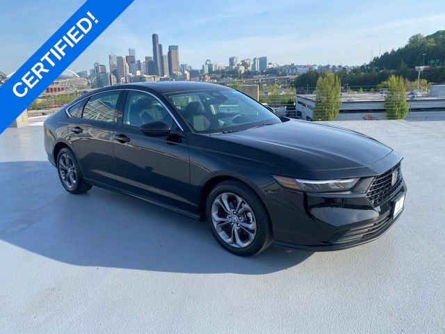 Crystal Black Pearl 2024 Honda Accord EX FWD Sedan Front-Wheel Drive Continuously Variable Transmission