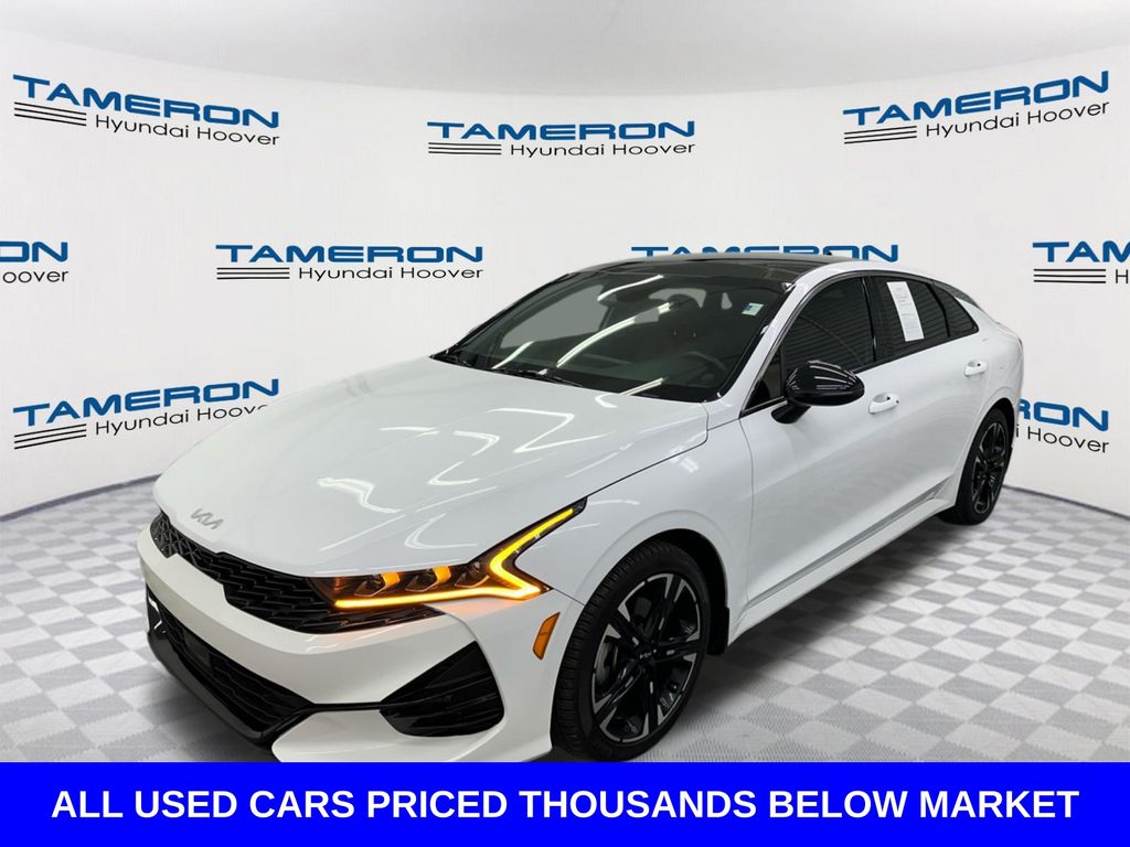 Glacial White Pearl 2023 Kia K5 GT-Line FWD Sedan Front-Wheel Drive 8-Speed Automatic