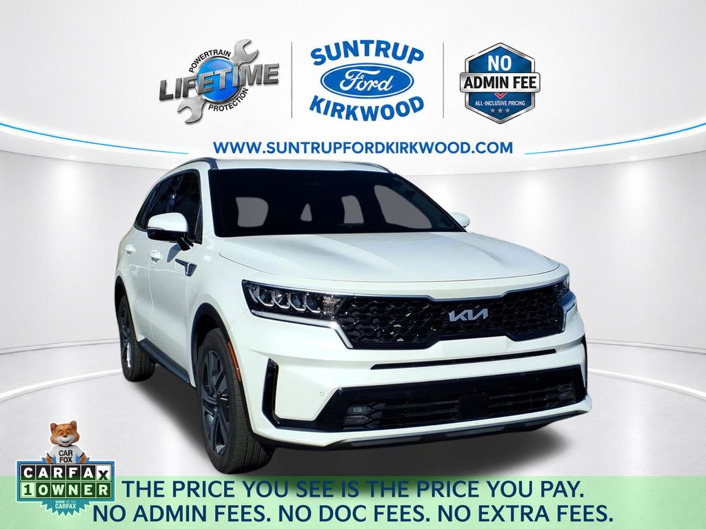 Snow White Pearl 2023 Kia Sorento Hybrid EX AWD SUV / Crossover All-Wheel Drive 6-Speed Automatic