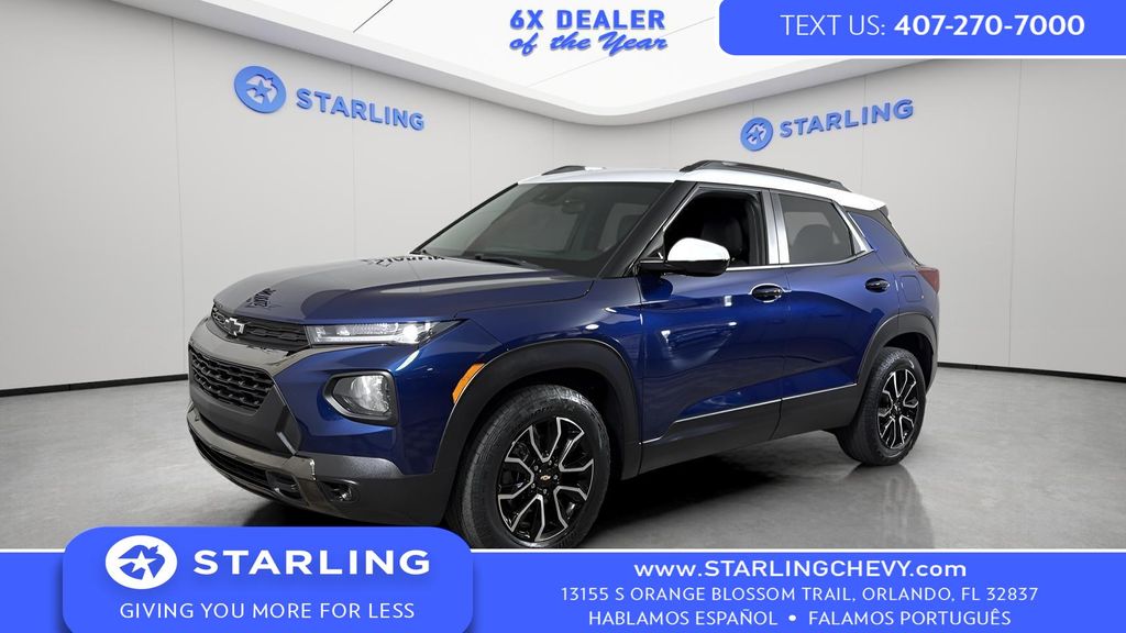 Blue Glow Metallic 2022 Chevrolet Trailblazer ACTIV FWD SUV / Crossover Front-Wheel Drive Continuously Variable Transmission