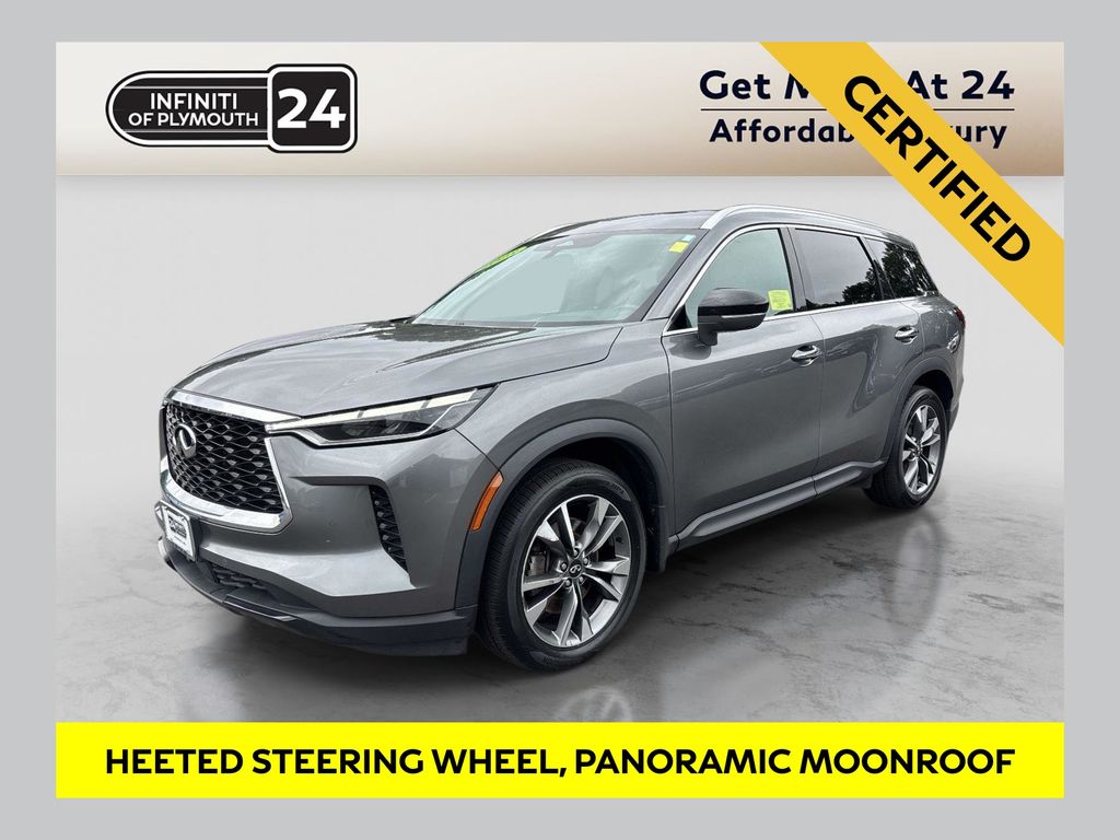 Gray (Graphite Shadow) 2023 INFINITI QX60 SUV / Crossover All-Wheel Drive 9-Speed Automatic