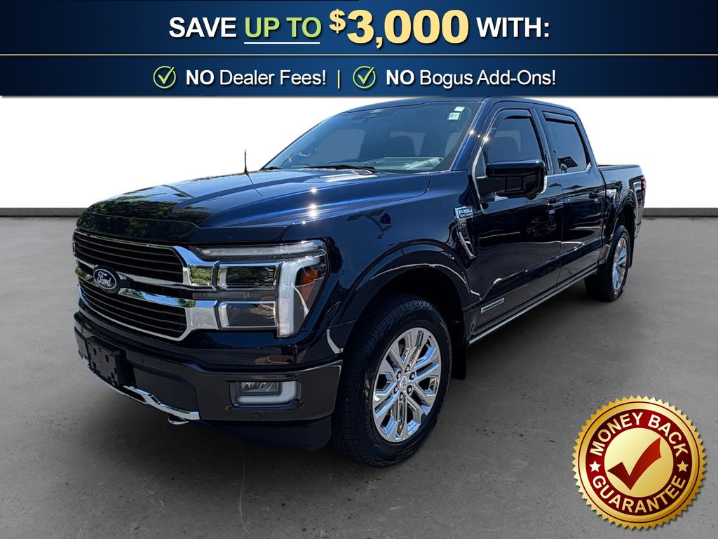 Blue Metallic 2024 Ford F-150 King Ranch SuperCrew 4WD Pickup Truck Four-Wheel Drive Automatic