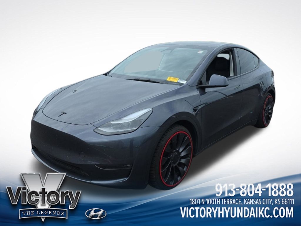 Midnight Silver Metallic 2023 Tesla Model Y SUV / Crossover All-Wheel Drive 1-Speed Automatic