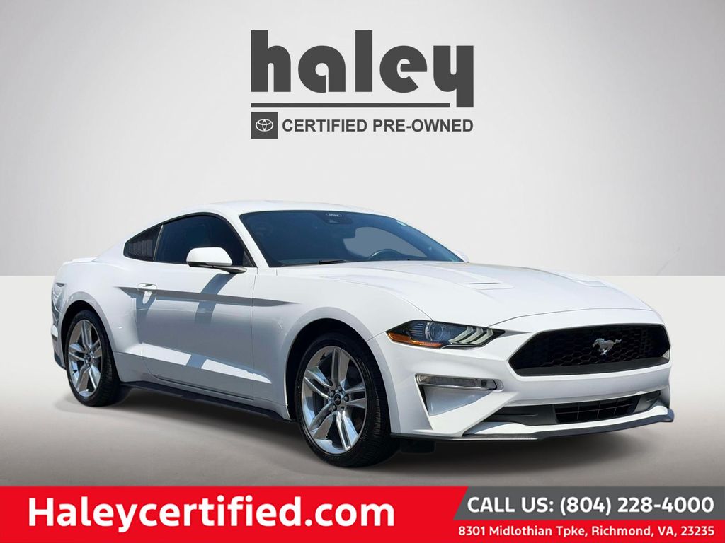 Oxford White 2021 Ford Mustang EcoBoost Premium Coupe RWD Coupe Rear-Wheel Drive Automatic