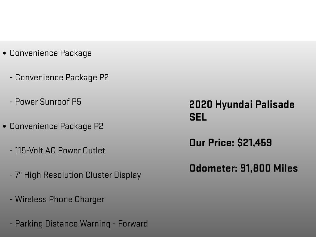 2020 Hyundai Palisade SEL Silver at Luther Ford