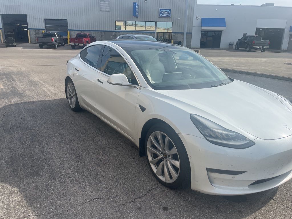 Pearl White Multi-Coat 2019 Tesla Model 3 Long Range AWD Sedan All-Wheel Drive 1-Speed Automatic