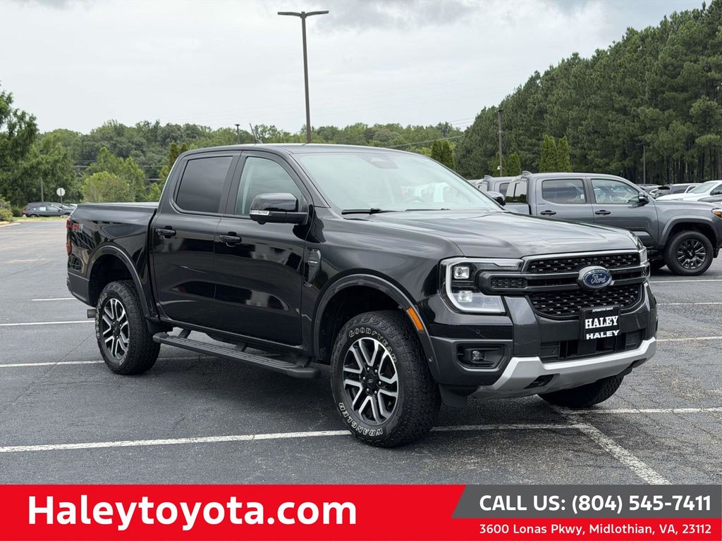 Shadow Black 2024 Ford Ranger Pickup Truck Four-Wheel Drive Automatic