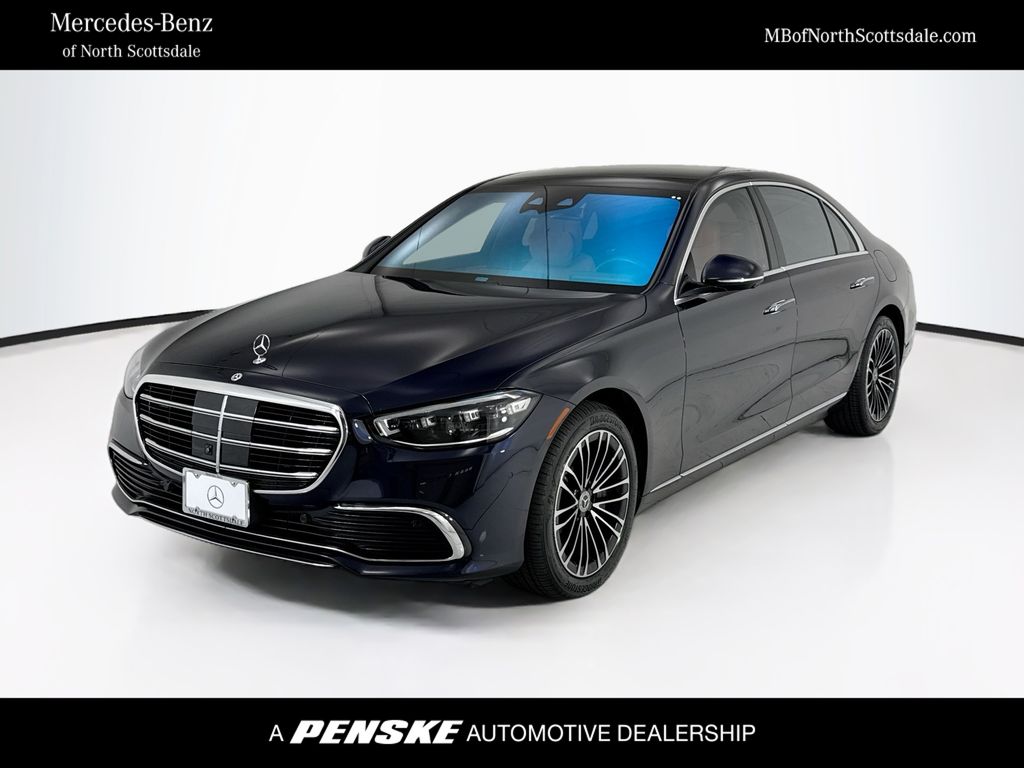 Blue 2023 Mercedes-Benz S-Class Sedan All-Wheel Drive 9-Speed Automatic