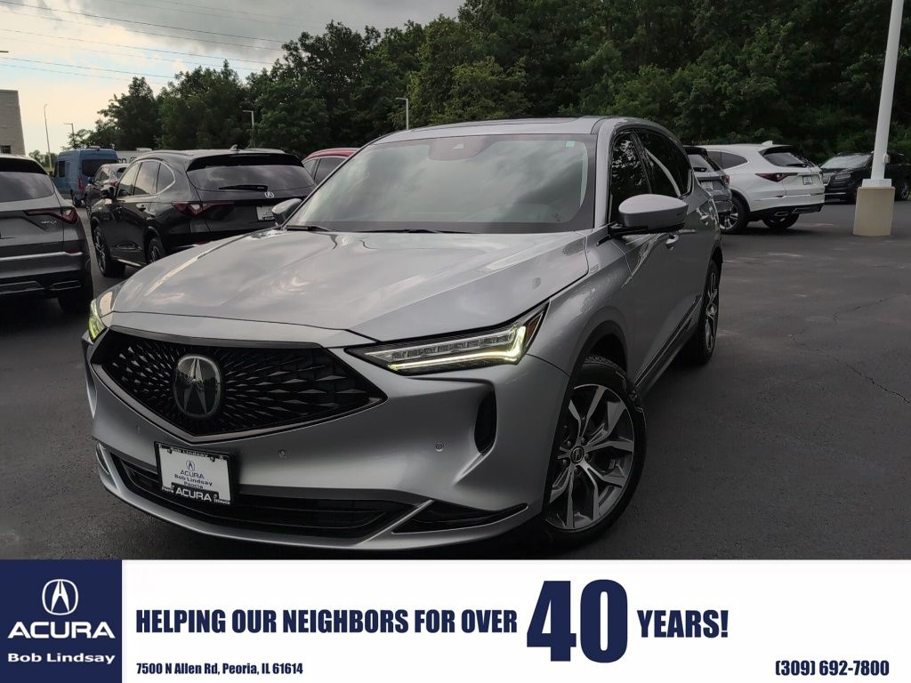 Lunar Silver Metallic 2023 Acura MDX SUV / Crossover All-Wheel Drive Automatic