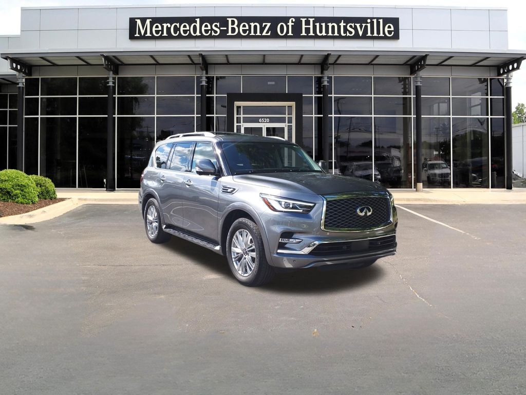 Gray (Graphite Shadow) 2021 INFINITI QX80 SUV / Crossover Rear-Wheel Drive 7-Speed Automatic