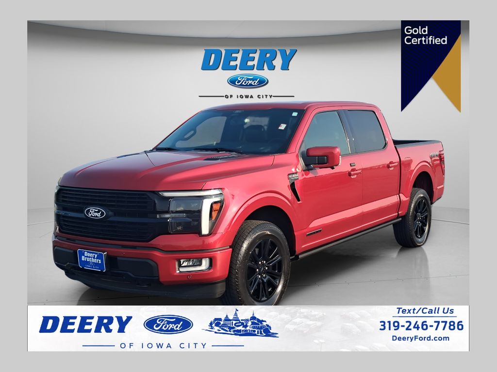 Rapid Red Metallic Tinted Clearcoat 2025 Ford F-150 Pickup Truck Four-Wheel Drive Automatic