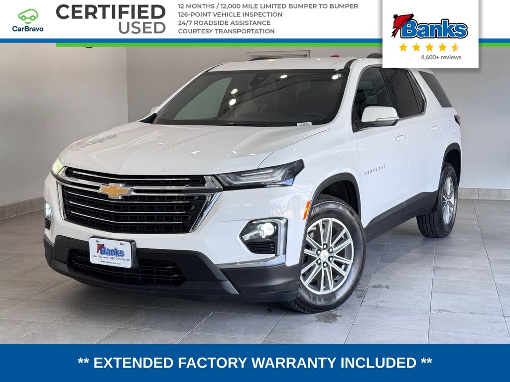 Summit White 2023 Chevrolet Traverse SUV / Crossover Four-Wheel Drive 9-Speed Automatic