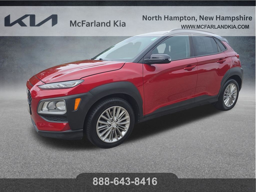Pulse Red w/Black Roof 2019 Hyundai Kona SUV / Crossover All-Wheel Drive 6-Speed Automatic
