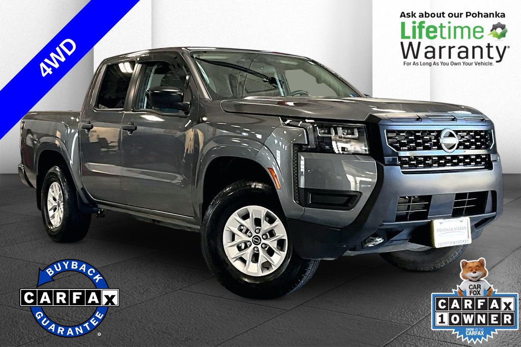 Gray (Gun Metallic) 2026 Nissan Frontier Pickup Truck Four-Wheel Drive 9-Speed Automatic Overdrive