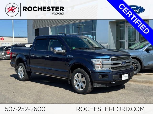 Blue Jeans Metallic 2018 Ford F-150 Pickup Truck Four-Wheel Drive Automatic
