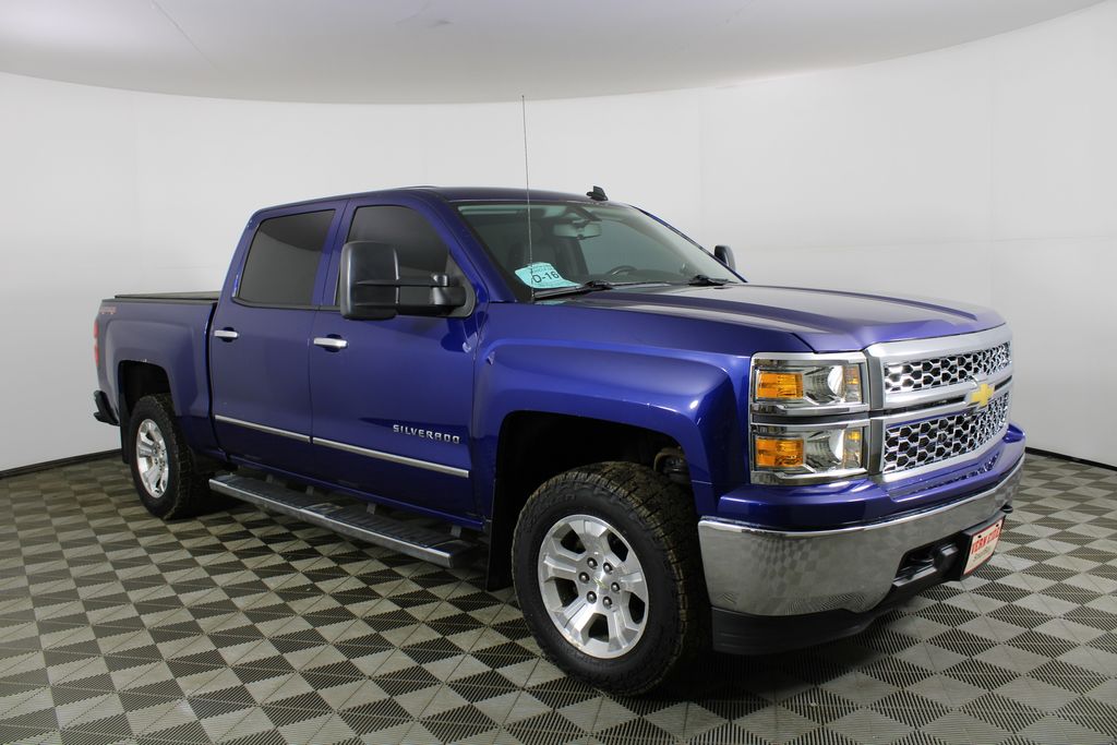 Blue Topaz Metallic 2014 Chevrolet Silverado 1500 Pickup Truck Four-Wheel Drive 6-Speed Automatic Overdrive