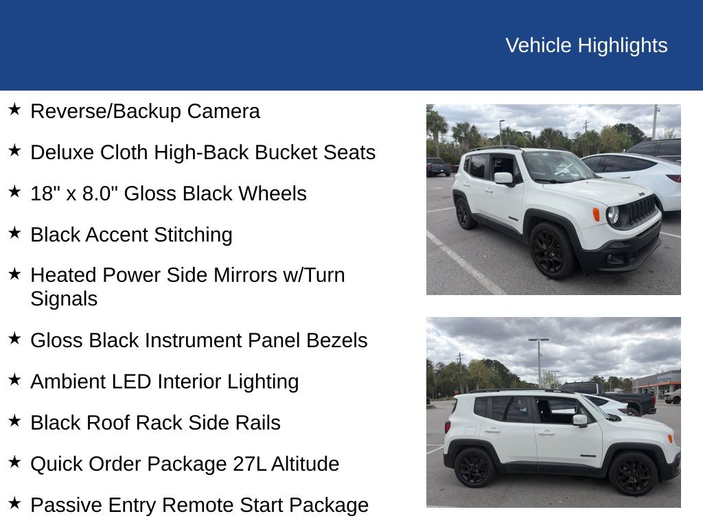 2018 Jeep Renegade Altitude FWD