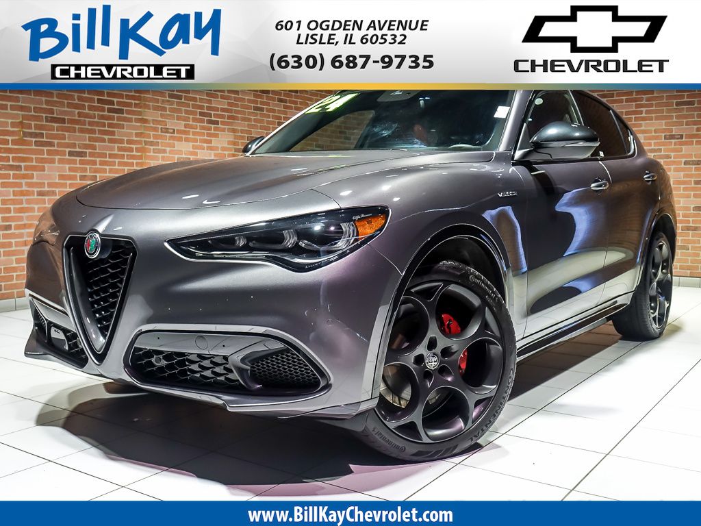 Vesuvio Gray Metallic 2024 Alfa Romeo Stelvio Veloce AWD SUV / Crossover All-Wheel Drive 8-Speed Automatic