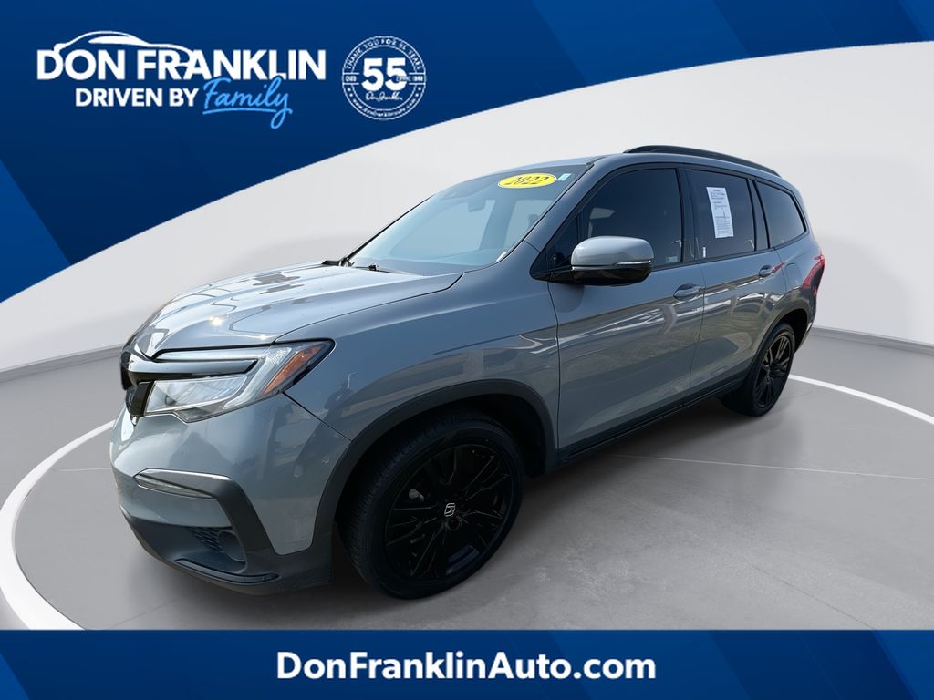 Blue 2022 Honda Pilot Black Edition AWD SUV / Crossover All-Wheel Drive 9-Speed Automatic