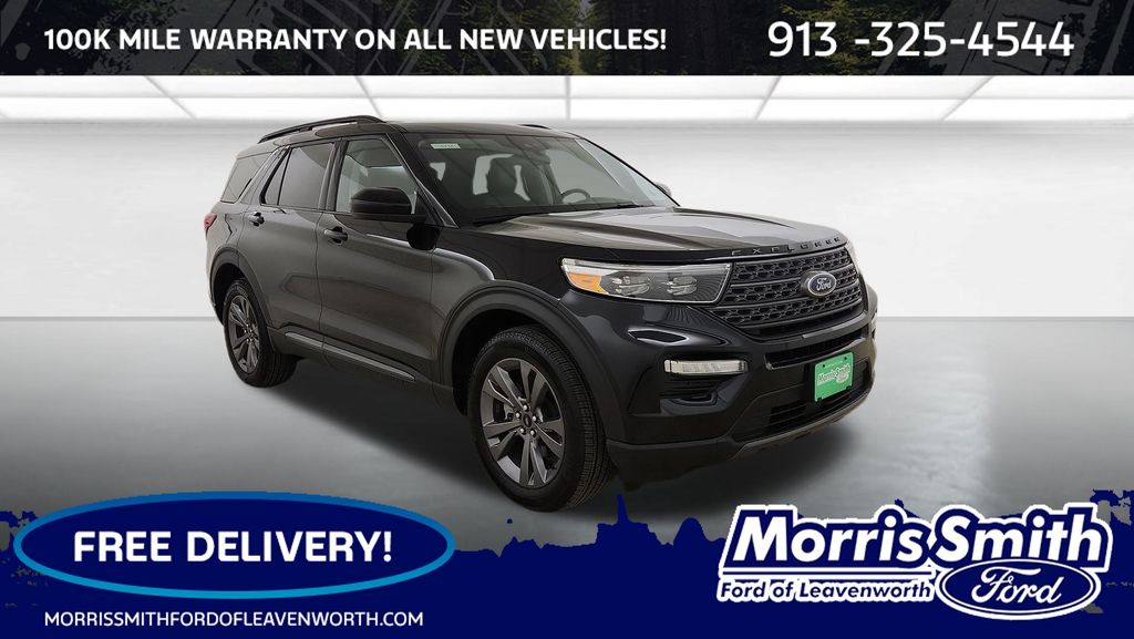 Black Metallic 2024 Ford Explorer SUV / Crossover All-Wheel Drive Automatic