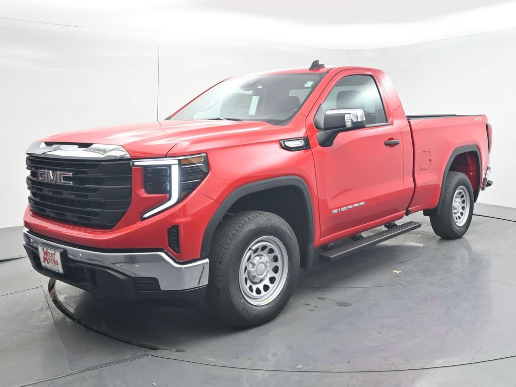 Cardinal Red 2026 GMC Sierra 1500 Pro Regular Cab 4WD Pickup Truck Four-Wheel Drive 8-Speed Automatic